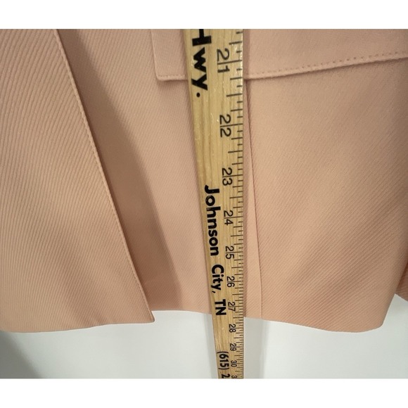 Le Suit Pantsuit Women's Two-Piece Set Blazer(14) & Pants(12) Peach Lined - Picture 4 of 16